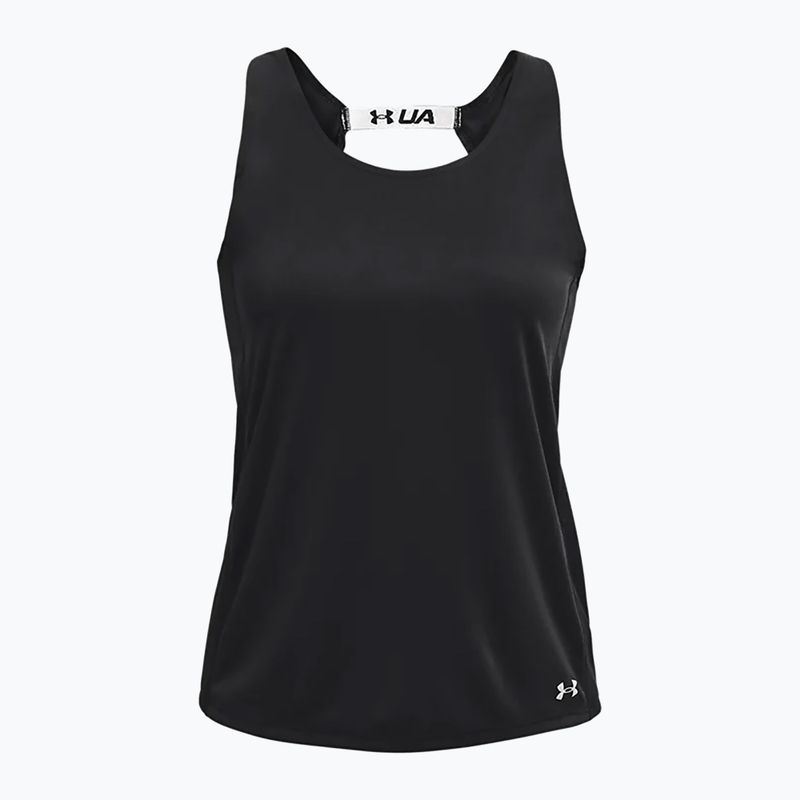 Under Armour Fly By juoda moteriška bėgimo liemenėlė 1361394-001 3