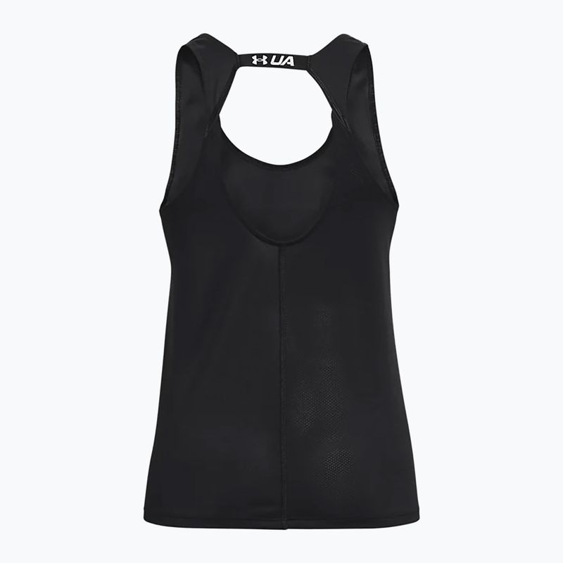 Under Armour Fly By juoda moteriška bėgimo liemenėlė 1361394-001 4