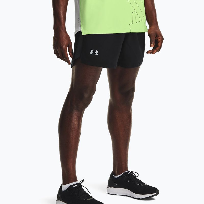 Under Armour Launch Sw 5'' vyriški bėgimo šortai black 1361492 4