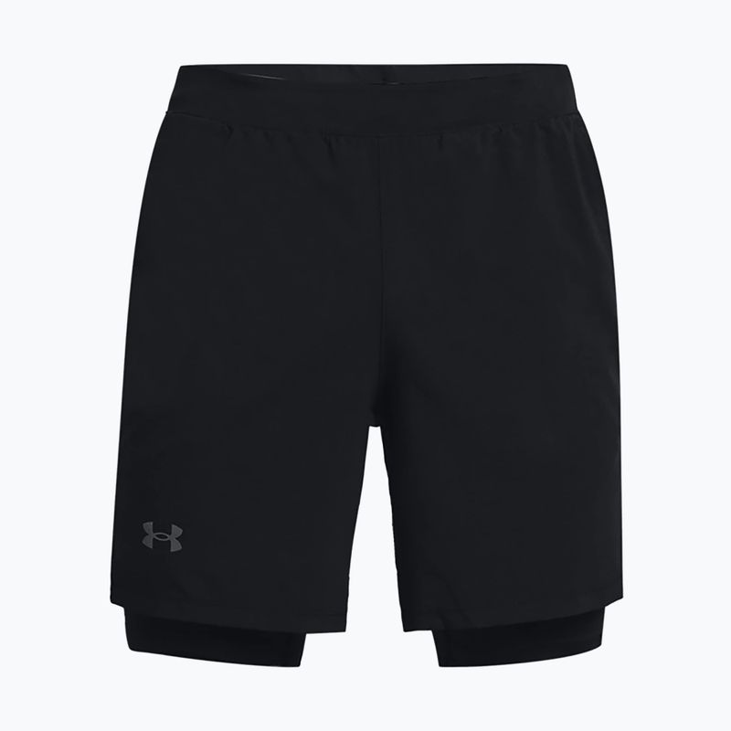 Under Armour Launch Sw 7'' 2N1 vyriški bėgimo šortai black 1361497-001