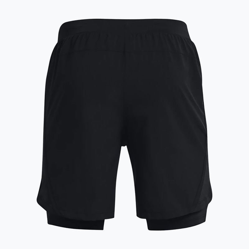 Under Armour Launch Sw 7'' 2N1 vyriški bėgimo šortai black 1361497-001 2