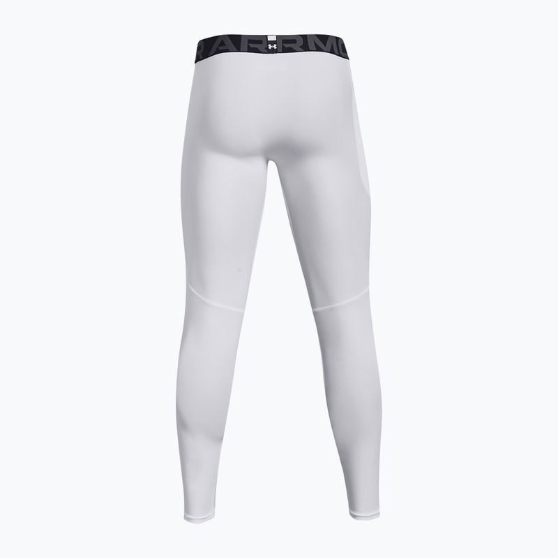 Moteriškos treniruočių tamprės Under Armour HeatGear white/black 7