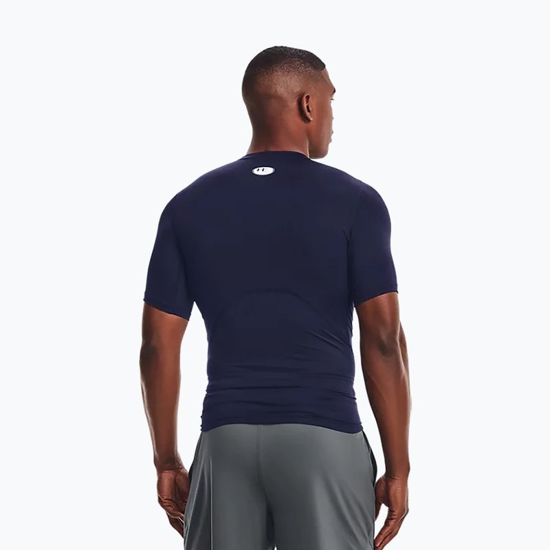 Under Armour vyriški treniruočių marškinėliai Ua Hg Armour Comp SS navy blue 1361518-410 3