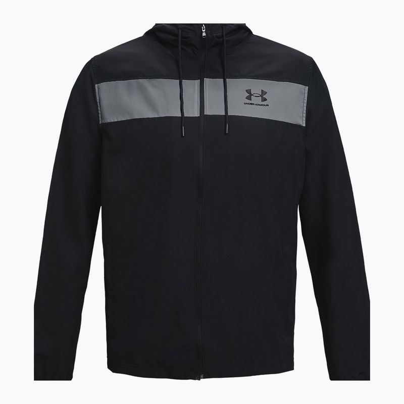 Under Armour Sportstyle Windbreaker vyriška treniruočių striukė juoda 1361621 4
