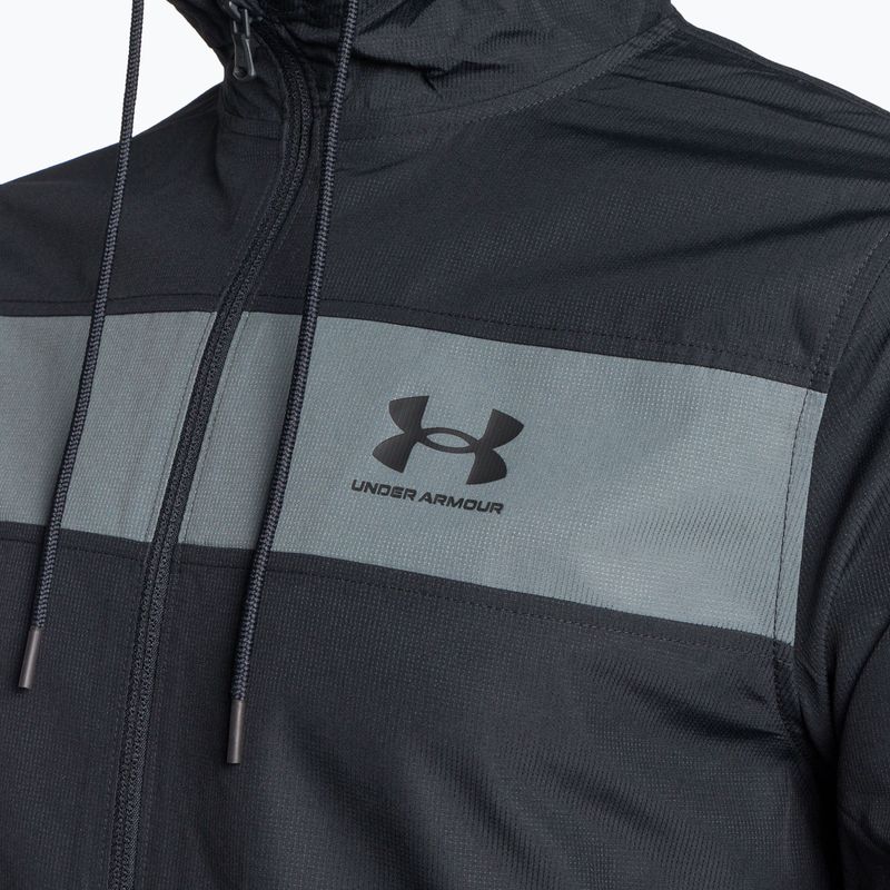 Under Armour Sportstyle Windbreaker vyriška treniruočių striukė juoda 1361621 3