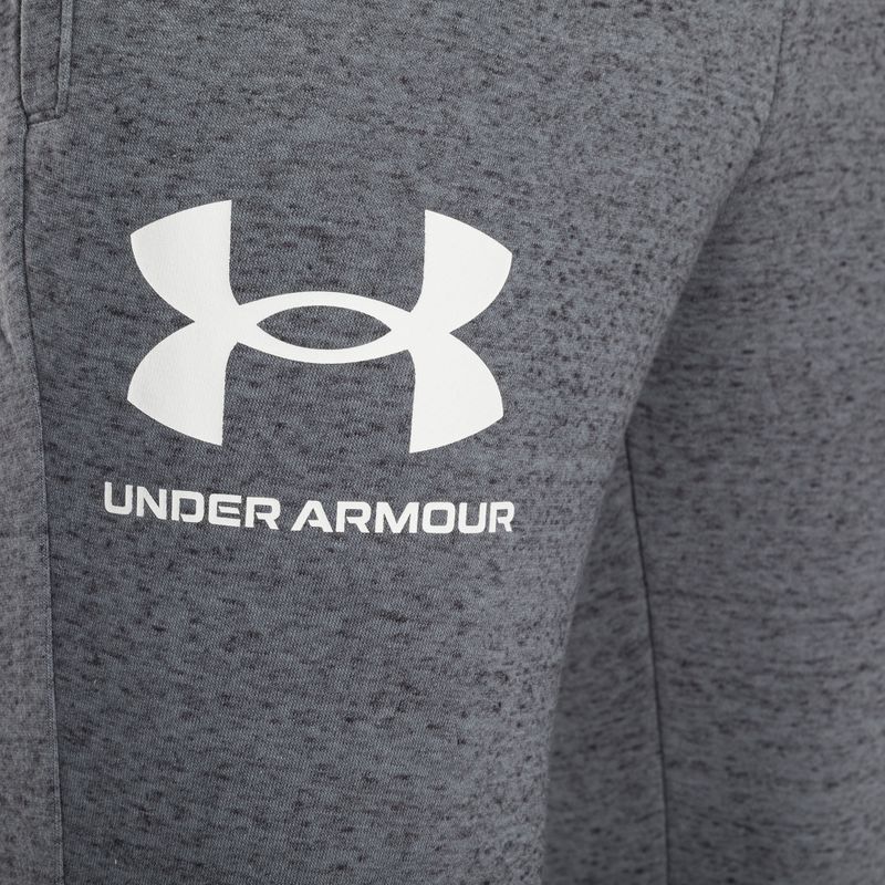 Vyriškos kelnės Under Armour Ua Rival Terry Jogger pitch gray light heather/onyx white 7