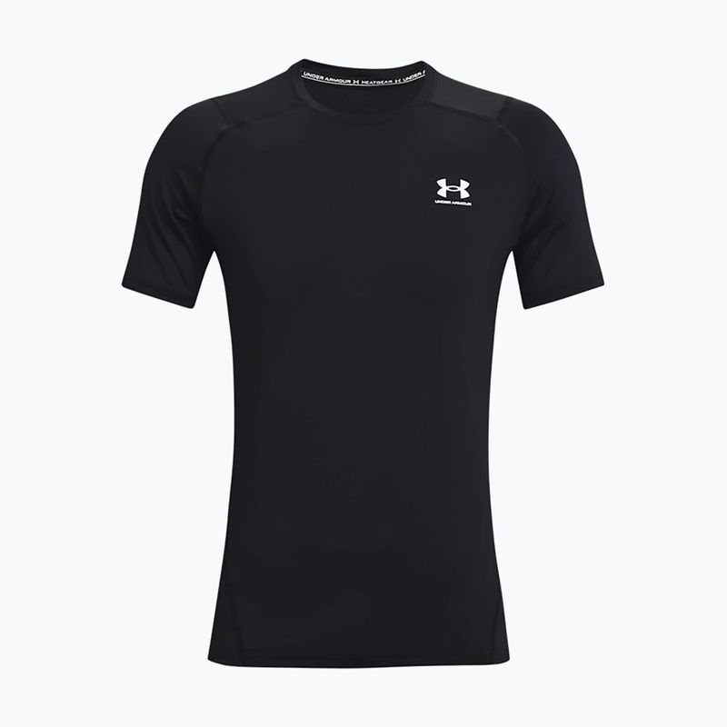 Under Armour HeatGear Armour Fitted vyriški treniruočių marškinėliai juodi 1361683 5