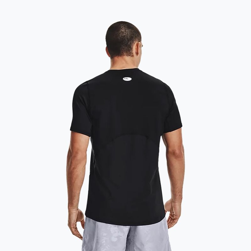 Under Armour HeatGear Armour Fitted vyriški treniruočių marškinėliai juodi 1361683 3