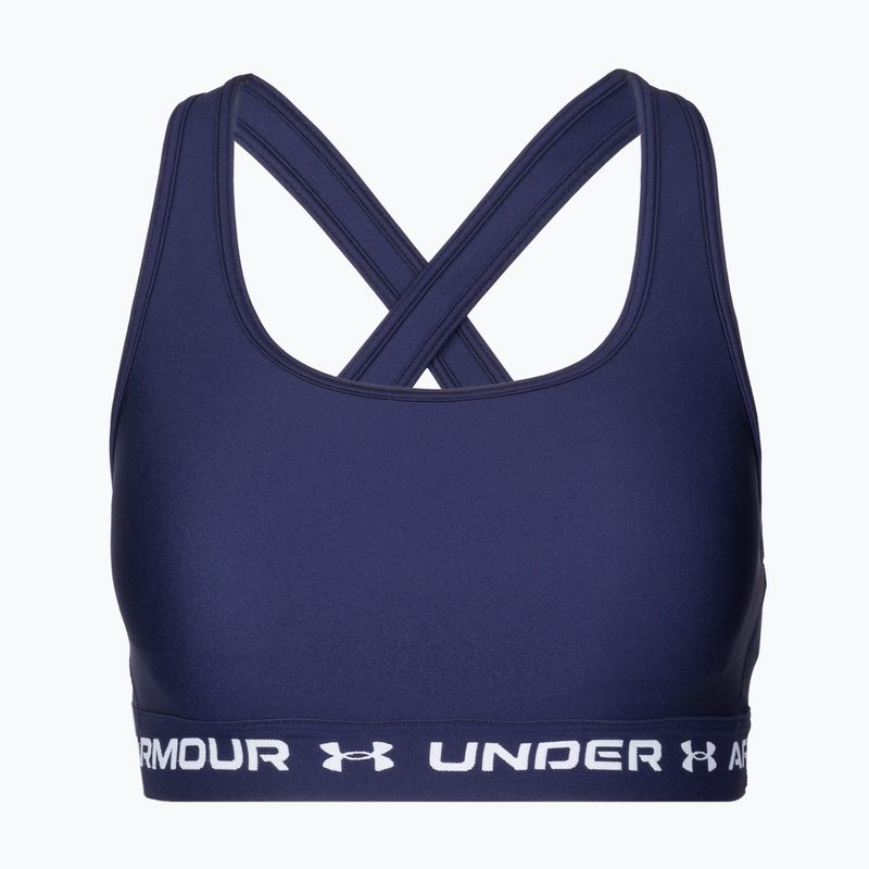 Under Armour Crossback Mid fitneso liemenėlė tamsiai mėlyna 1361034