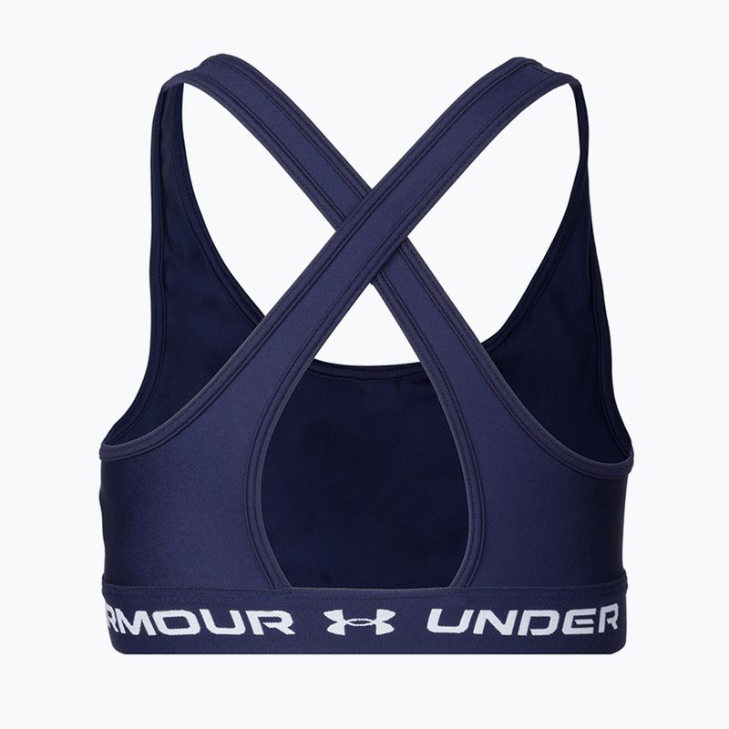 Under Armour Crossback Mid fitneso liemenėlė tamsiai mėlyna 1361034 2
