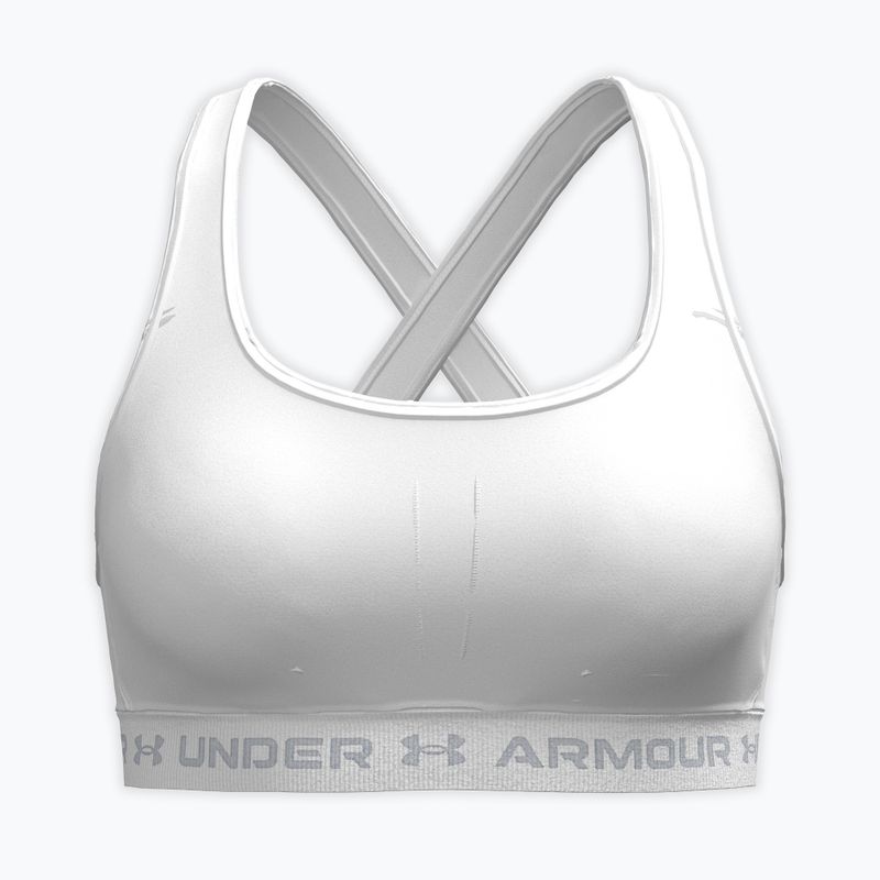 Sportinė liemenėlė Under Armour Crossback Mid white/white/halo gray
