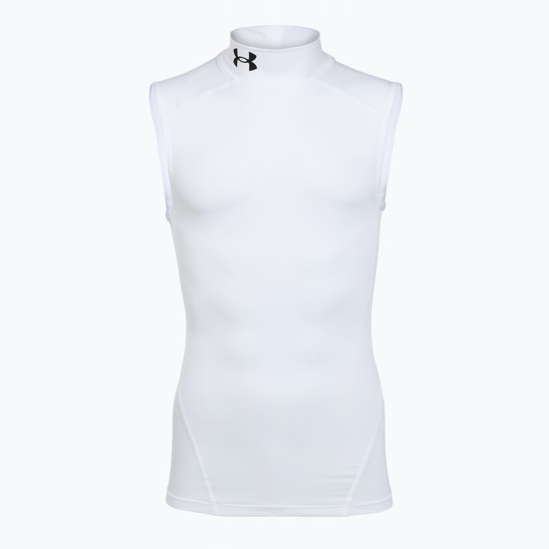 Vyriški treniruočių marškinėliai Under Armour HG Armour Comp Mock SL castlerock/white