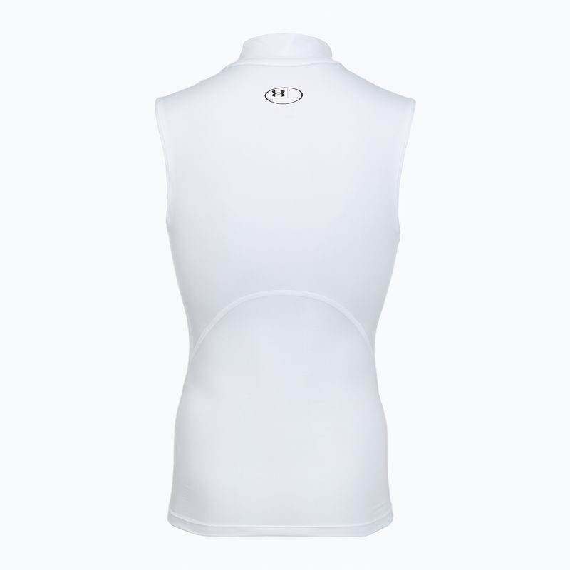 Vyriški treniruočių marškinėliai Under Armour HG Armour Comp Mock SL castlerock/white 2