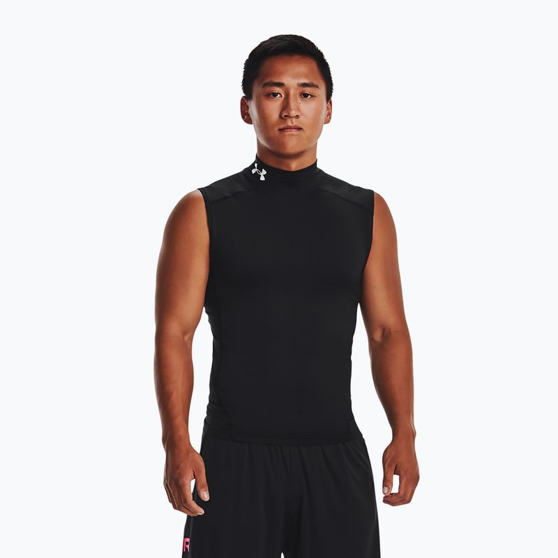 Vyriški treniruočių marškinėliai Under Armour HG Armour Comp Mock black/white