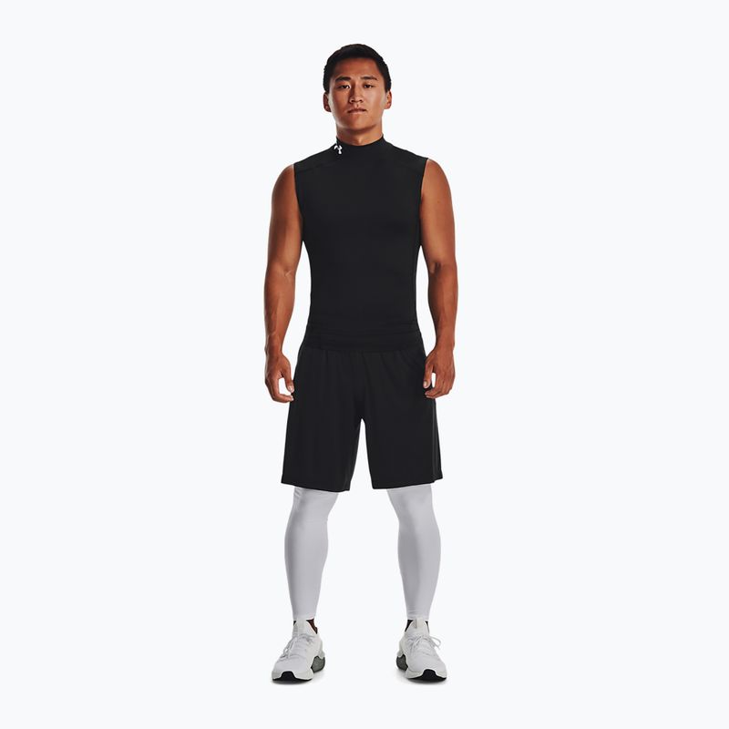 Vyriški treniruočių marškinėliai Under Armour HG Armour Comp Mock black/white 2