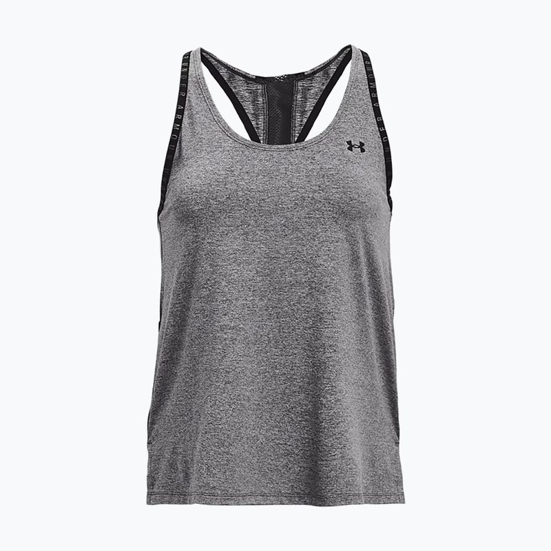 Moteriška treniruočių liemenėlė Under Armour UA Knockout Mesh Back Tank graphite 1360831 5