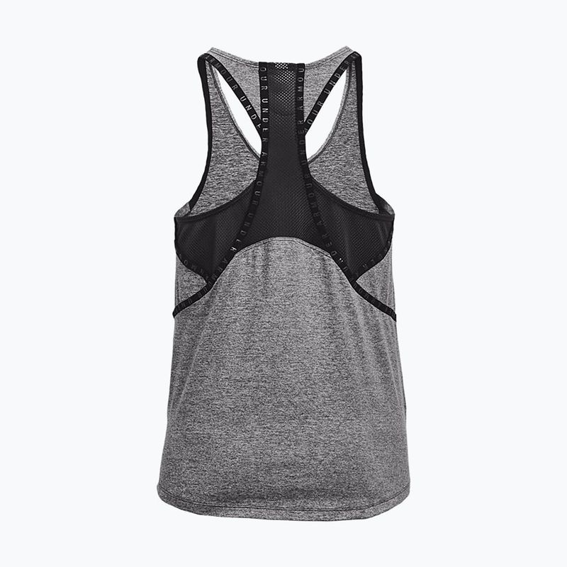 Moteriška treniruočių liemenėlė Under Armour UA Knockout Mesh Back Tank graphite 1360831 6