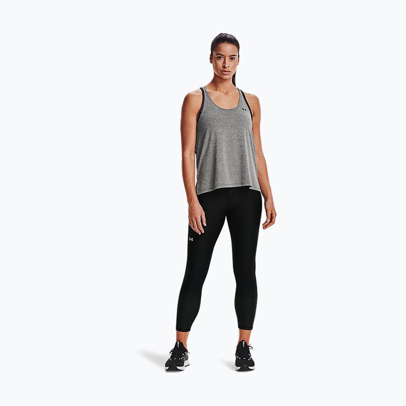 Moteriška treniruočių liemenėlė Under Armour UA Knockout Mesh Back Tank graphite 1360831 2