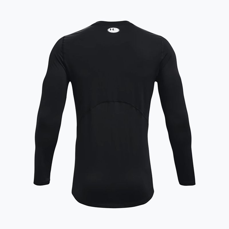 Under Armour HeatGear Armour Fitted vyriški treniruočių marškinėliai juodi 1361506 2