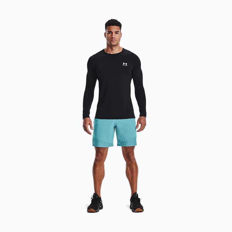 Under Armour HeatGear Armour Fitted vyriški treniruočių marškinėliai juodi 1361506 5