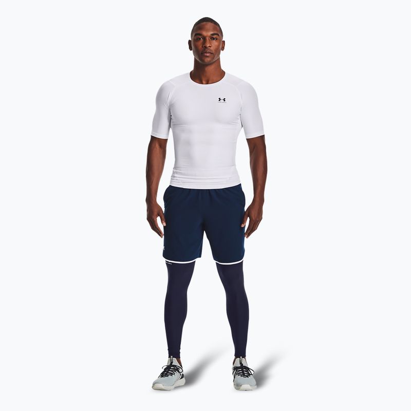 Moteriškos treniruočių tamprės Under Armour HeatGear midnight navy/white 2