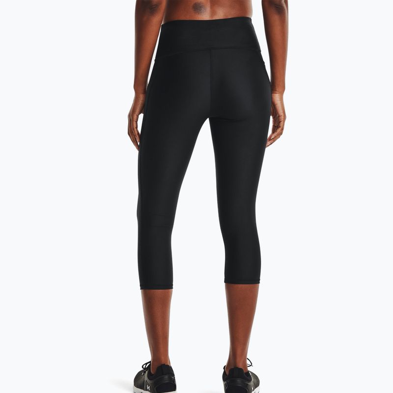 Under Armour Armour Hi Capri moteriškos tamprės juodos spalvos 1365334-001 4