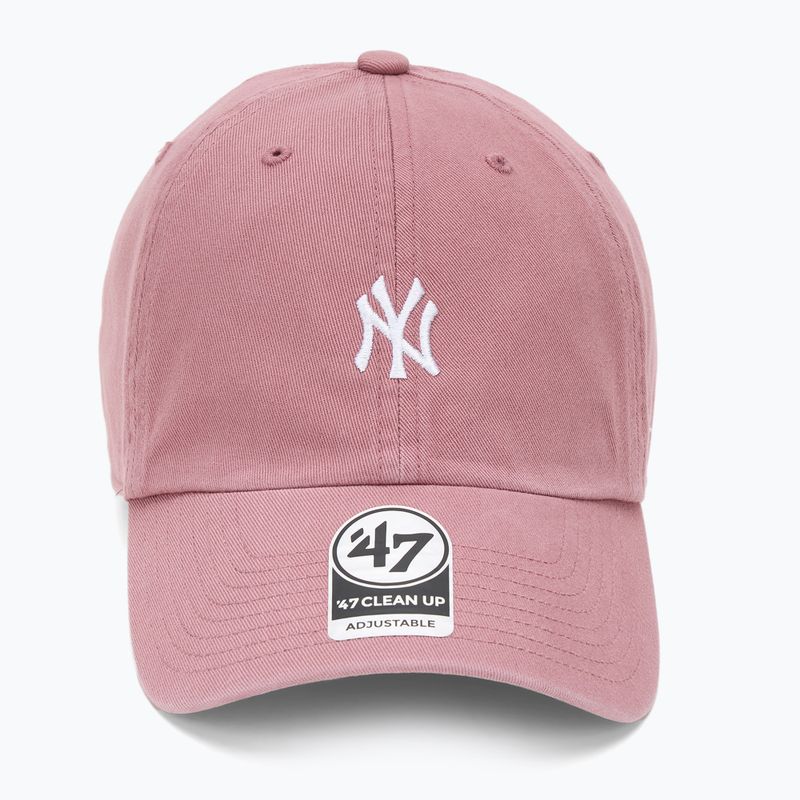 Kepuraitė su snapeliu 47 Brand MLB New York Yankees Base Runner CLEAN UP mauve 2