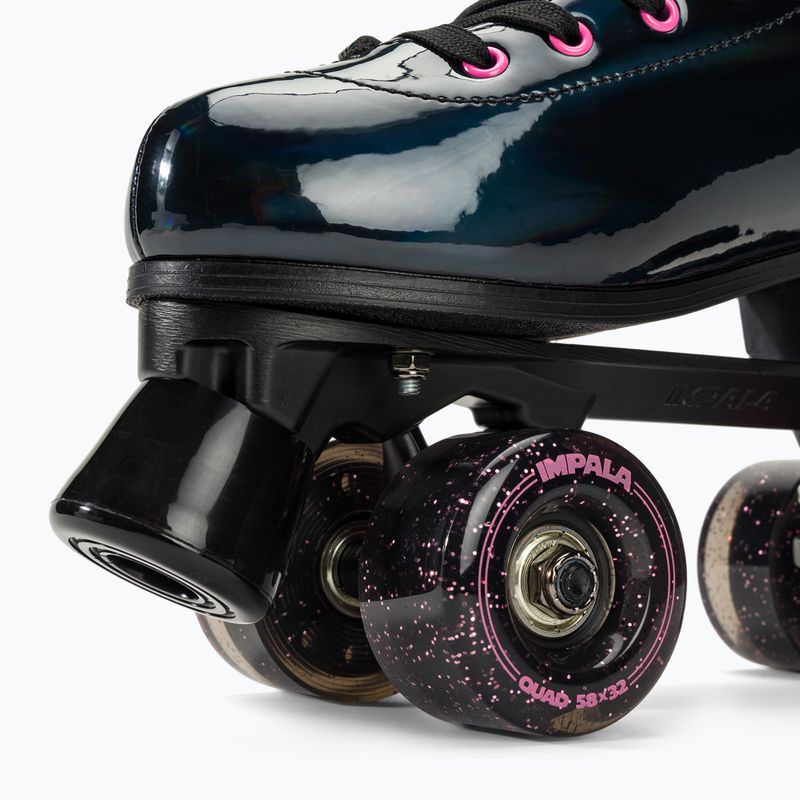 Moteriškos ratukinės pačiūžos IMPALA Quad Skate black holographic 8