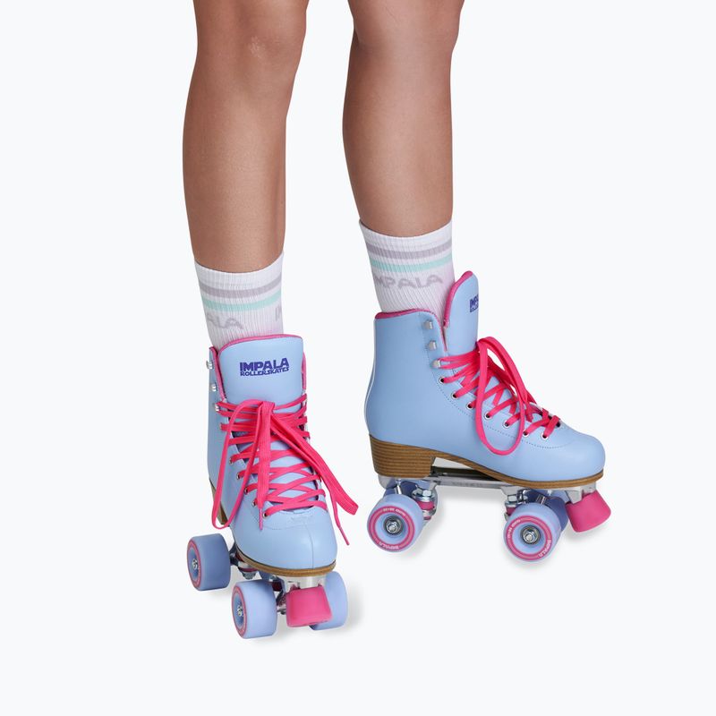 Moteriški riedučiai IMPALA Quad Skate blue raspberry 7