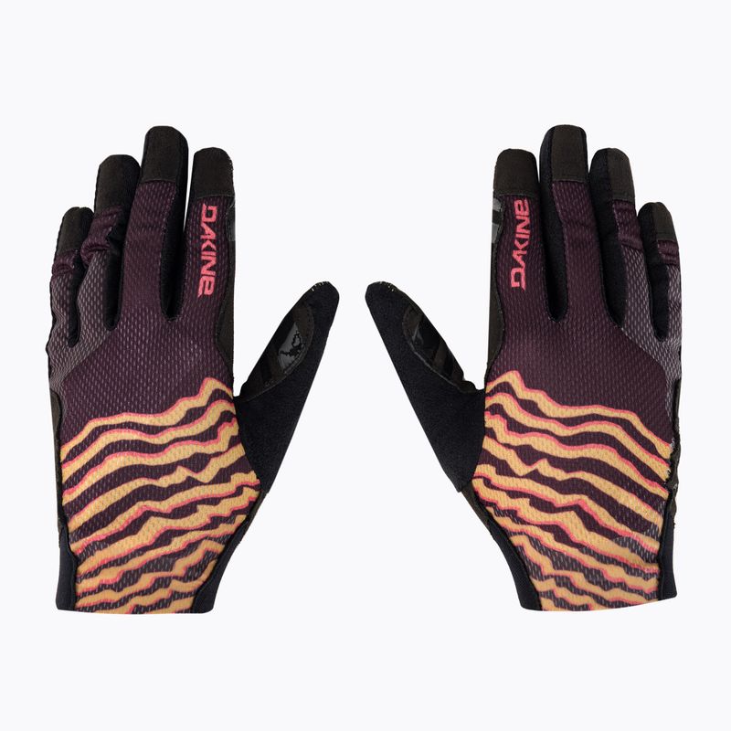 Dakine Covert moteriškos dviratininkų pirštinės bordo ir rudos spalvos D10003476 3