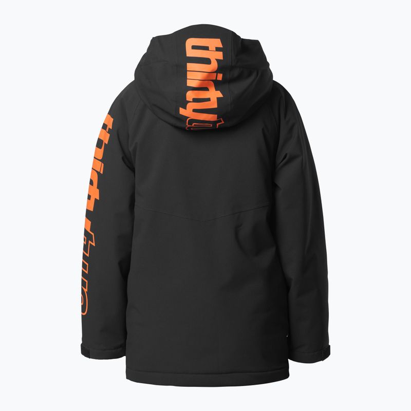 Vaikiška snieglenčių striukė ThirtyTwo Youth Grasser Insulated black/orange 2