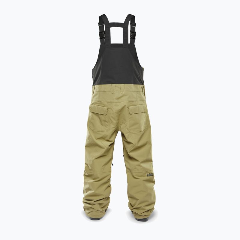 Vyriškos snieglenčių kelnės ThirtyTwo Basement Bib khaki 2