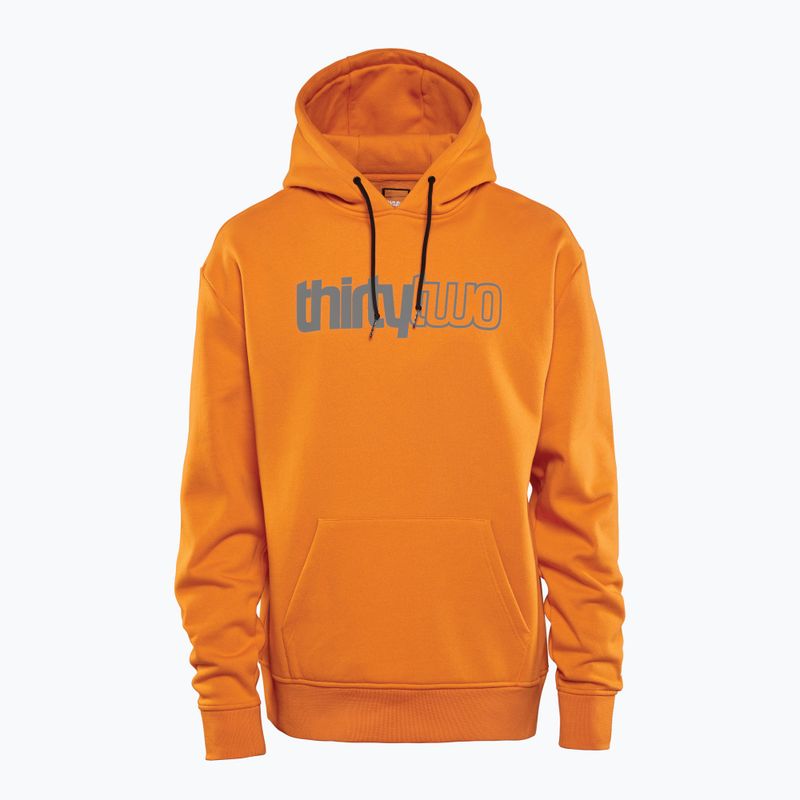 Vyriškas džemperis ThirtyTwo Double Tech Hoodie grey/orange