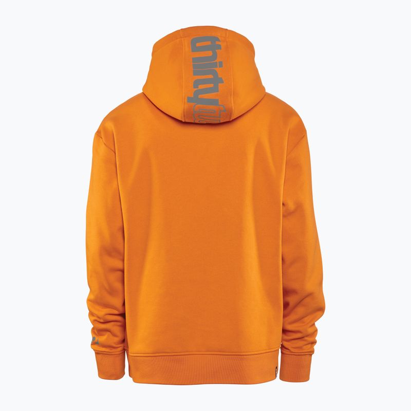 Vyriškas džemperis ThirtyTwo Double Tech Hoodie grey/orange 2