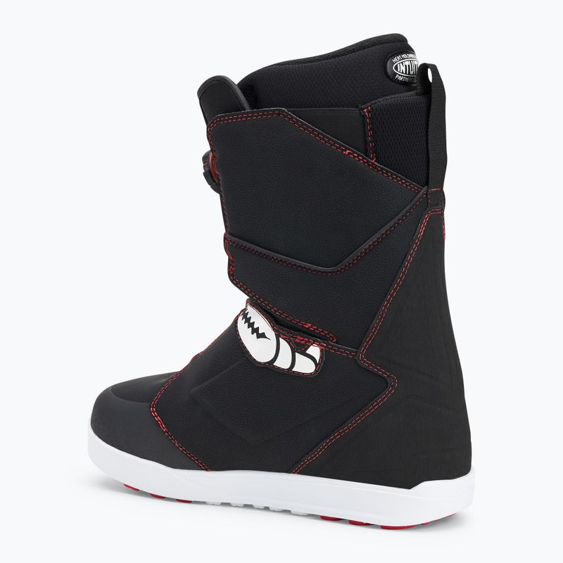 Vyriški snieglenčių batai ThirtyTwo Lashed Double Boa Crab Grab '24 black/white/red 2