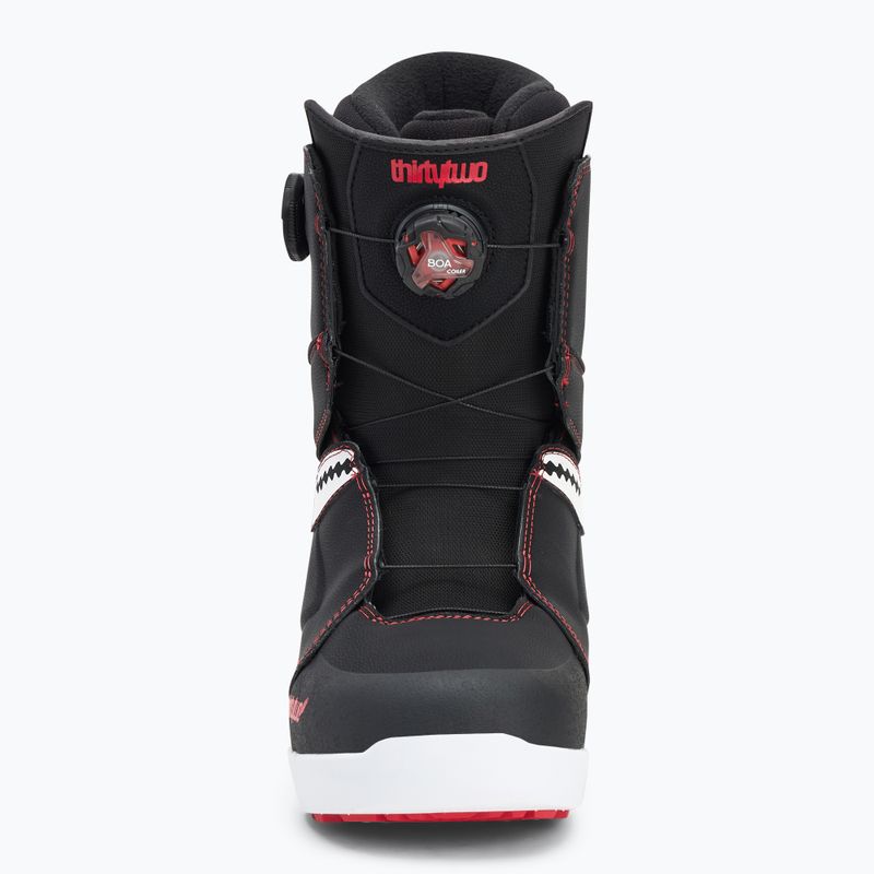 Vyriški snieglenčių batai ThirtyTwo Lashed Double Boa Crab Grab '24 black/white/red 3