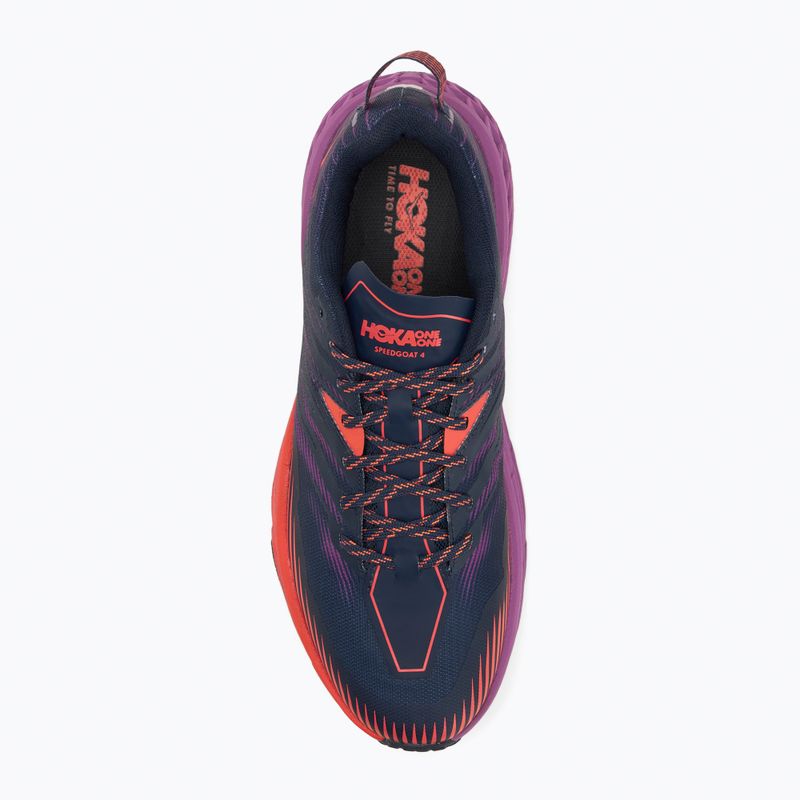 Moteriški bėgimo batai HOKA Speedgoat 4 outer space/hot coral 5