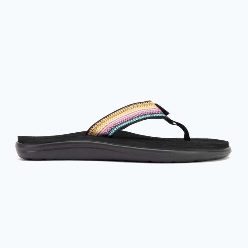 Moteriškos šlepetės per pirštą Teva Voya Flip antiguous black multi 2
