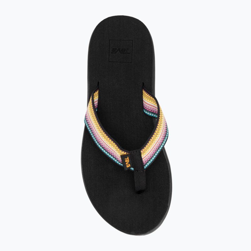 Moteriškos šlepetės per pirštą Teva Voya Flip antiguous black multi 5