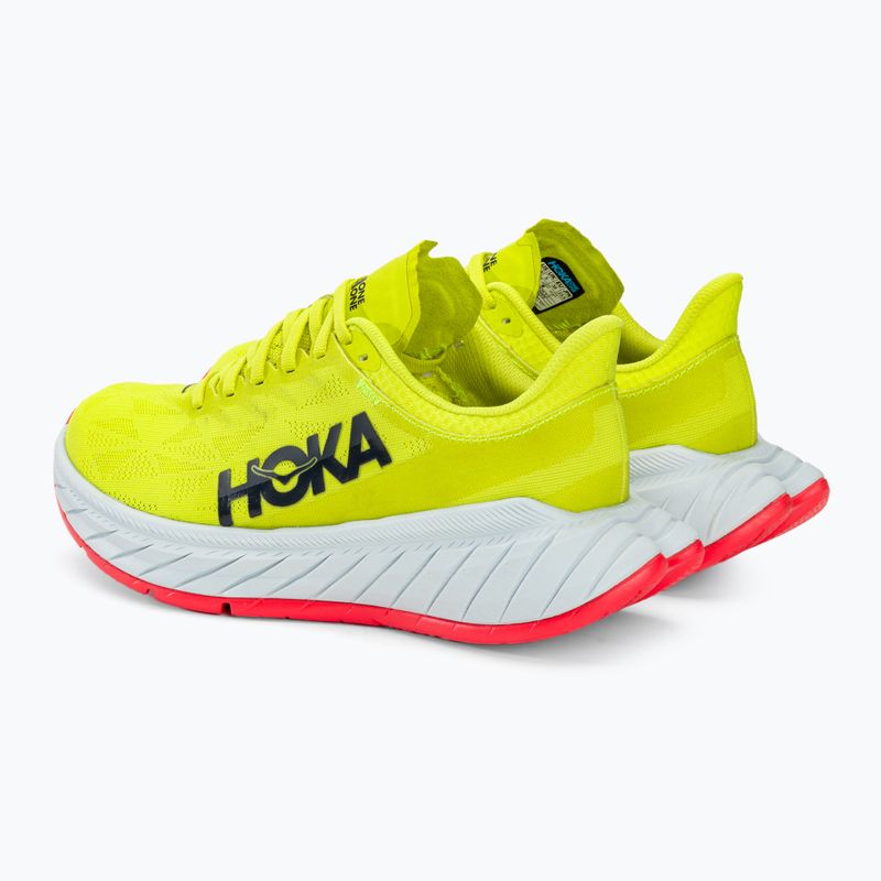 Moteriški bėgimo batai HOKA Carbon X 2 evening primrose/fiesta 4