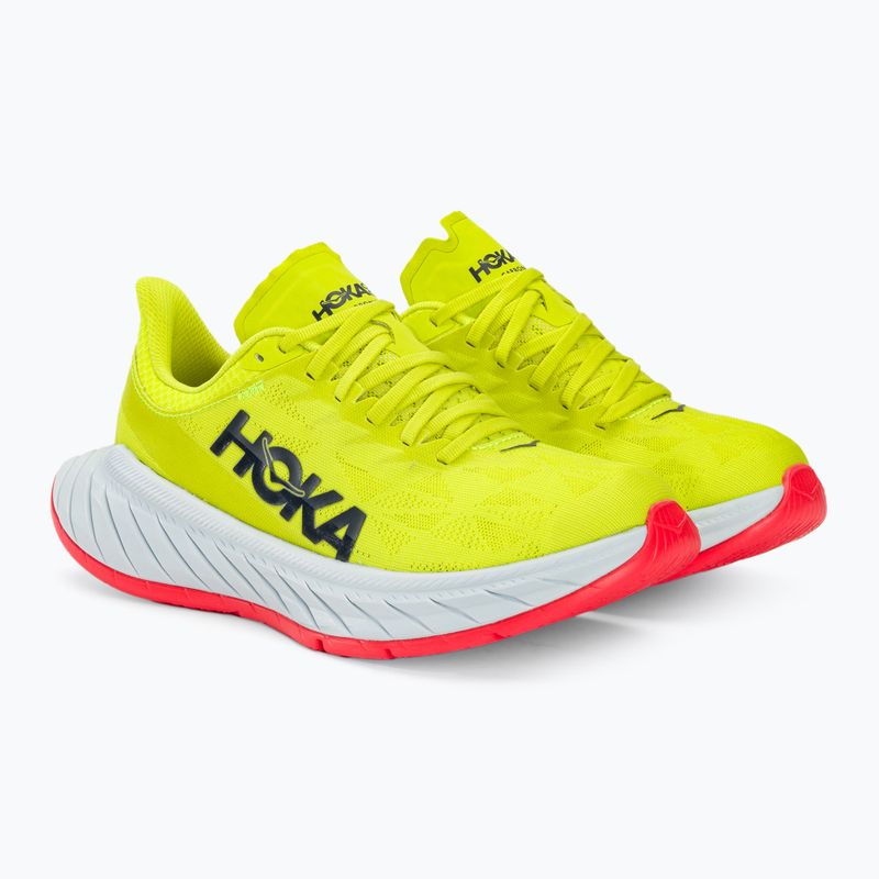 Moteriški bėgimo batai HOKA Carbon X 2 evening primrose/fiesta 5