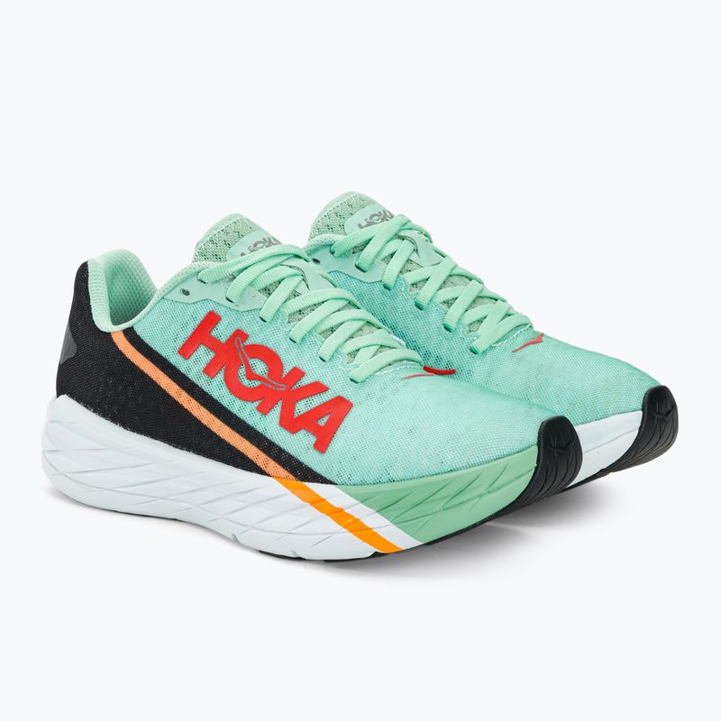 Bėgimo bateliai HOKA Rocket X eggshell blue/black 5