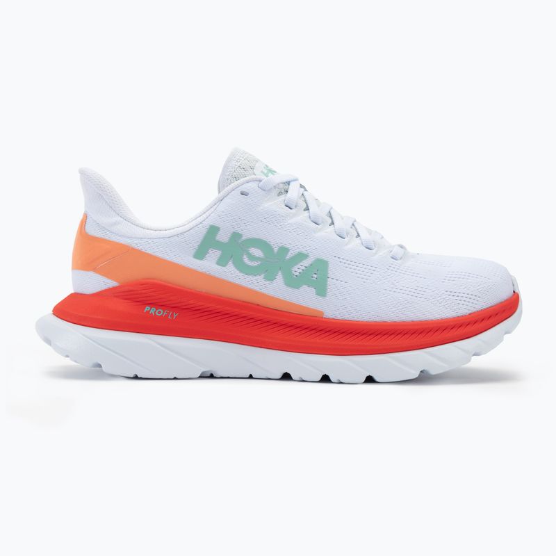 Moteriški bėgimo bateliai HOKA Mach 4 white/fiesta 2
