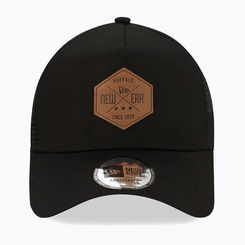 New Era Heritage Patch 9Forty Af Trucker vyrų beisbolo kepurė juoda 3