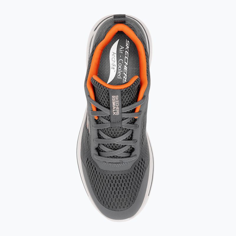 Vyriški batai SKECHERS Go Walk Arch Fit Idyllic charcoal/white/orange 6
