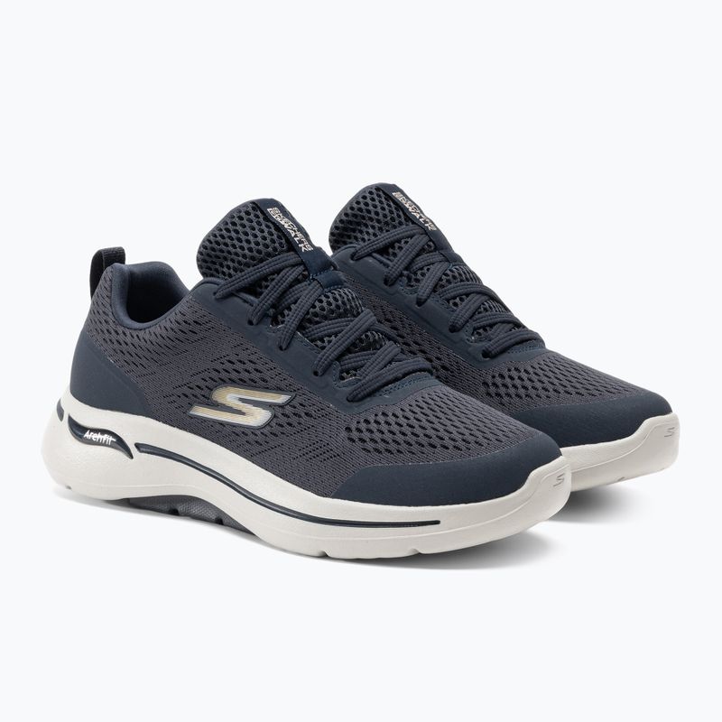 Vyriški batai SKECHERS Go Walk Arch Fit Idyllic navy/white/gold 4