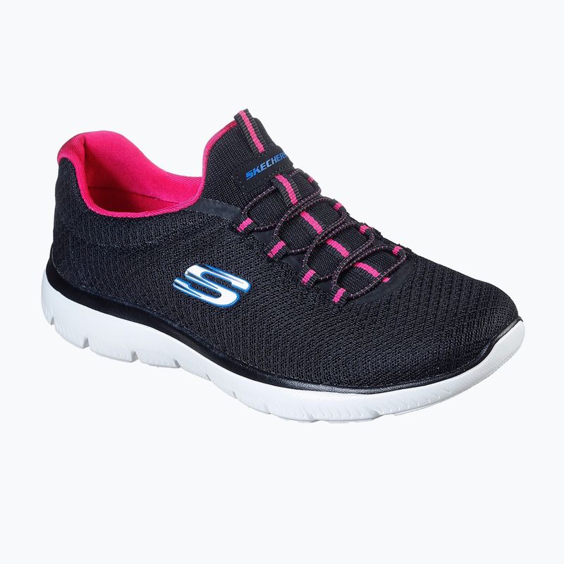 Moteriški treniruočių bateliai SKECHERS Summits black/hot pink 11