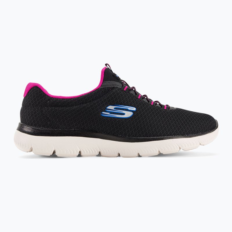 Moteriški treniruočių bateliai SKECHERS Summits black/hot pink 2