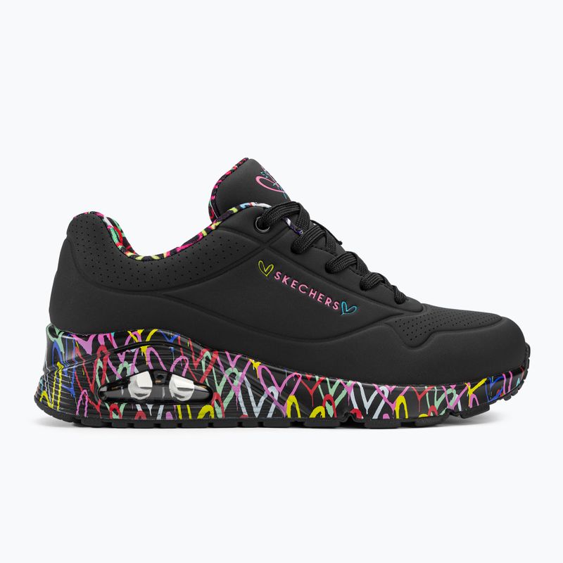 Moteriški batai SKECHERS Uno Loving Love black 2