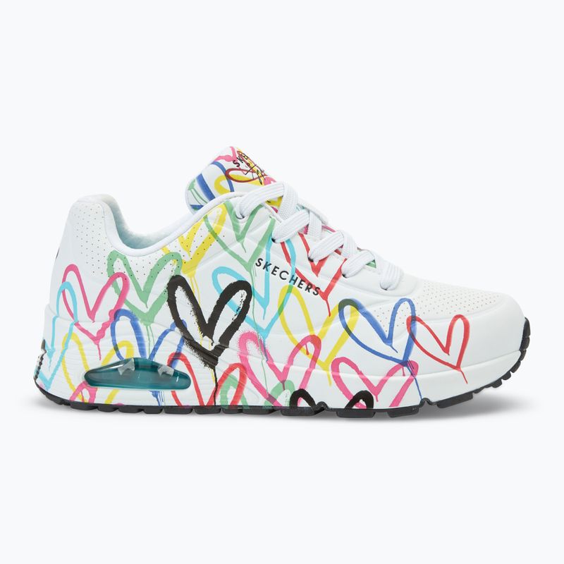 Moteriški batai SKECHERS JGoldcrown Uno Spread The Love white/multicolor 2